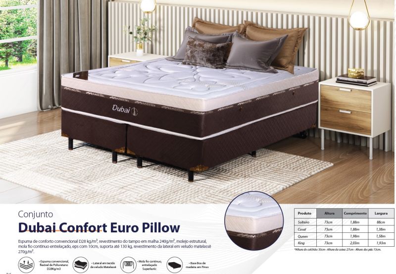 Conjunto Dubai Confort Euro Pillow